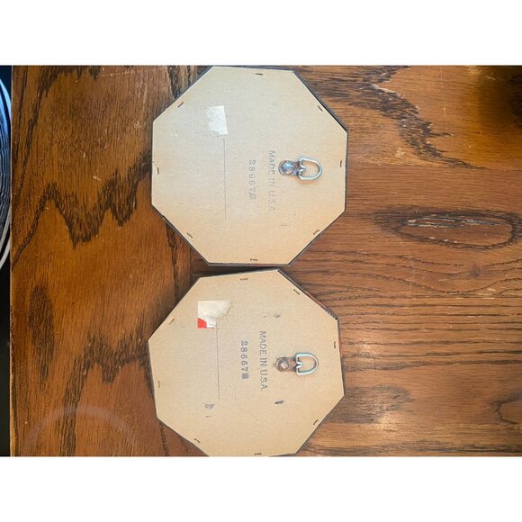 Vtg 2 Wall  Ornate Skeleton Key Heart Lock Gallery Wall Octagon Gothic MCM - Picture 4 of 7